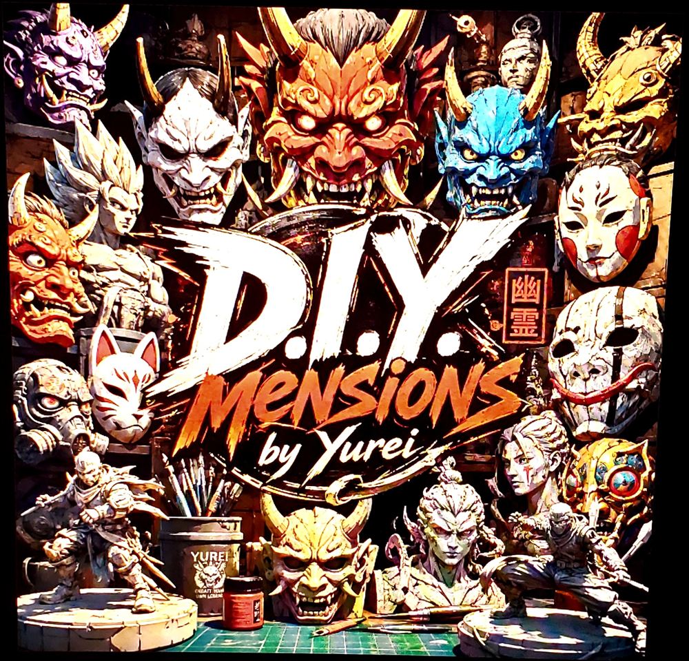 D.I.Y.mensions by Yurei — hand-painted oni masks and anime miniatures